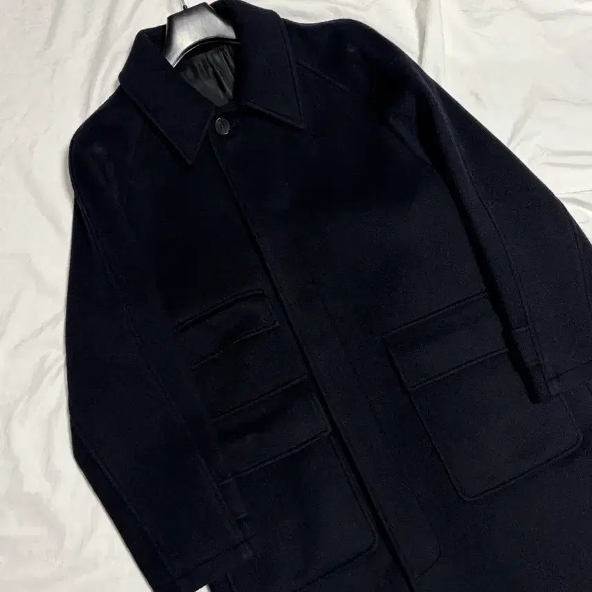 [BUNJANG] Legacy Oversized Balmacaan Coat - Navy - Size 95 / 레가시 오버핏 발마칸 코트 / 네이비 / 95사이즈