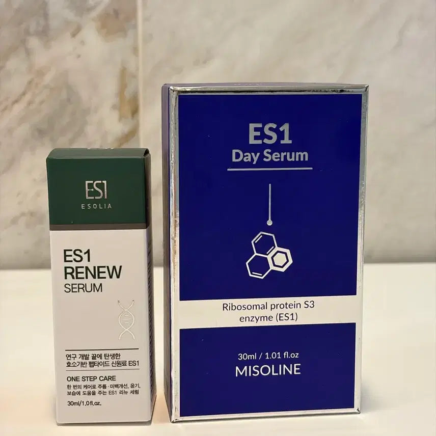 [BUNJANG] ESOLIA ES1 Renew & Day Serum Bundle / 에솔리아 ES1 리뉴 & 데이 세럼 30ml 새제품2개 일괄