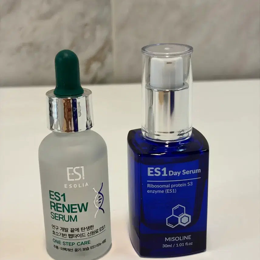 [BUNJANG] ESOLIA ES1 Renew & Day Serum Bundle / 에솔리아 ES1 리뉴 & 데이 세럼 30ml 새제품2개 일괄