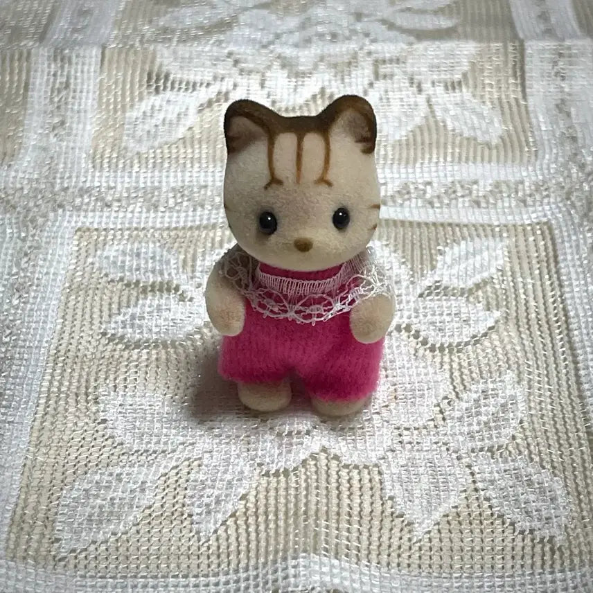 [BUNJANG] Sylvanian Families Old Discontinued Striped Cat Baby / 실바니안 올드 단종 시마네코 시마캣 시마 고양이 줄무늬 고양이 직립 아기