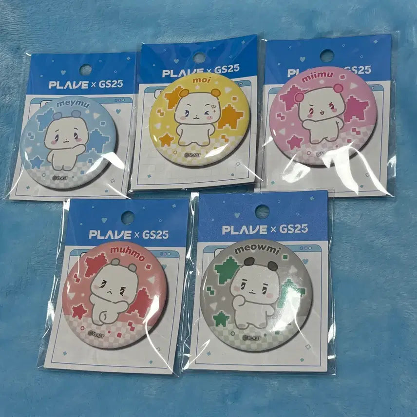 [BUNJANG] MeMeMe Badge Set GS25 / 플레이브 므메미므 뱃지 2세트 GS25