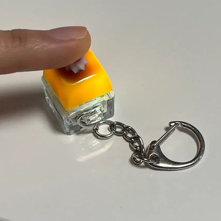 [BUNJANG] Pudding Parfait LED Keycap Keyring / 푸딩 파르페 led 키캡 키링(새상품)