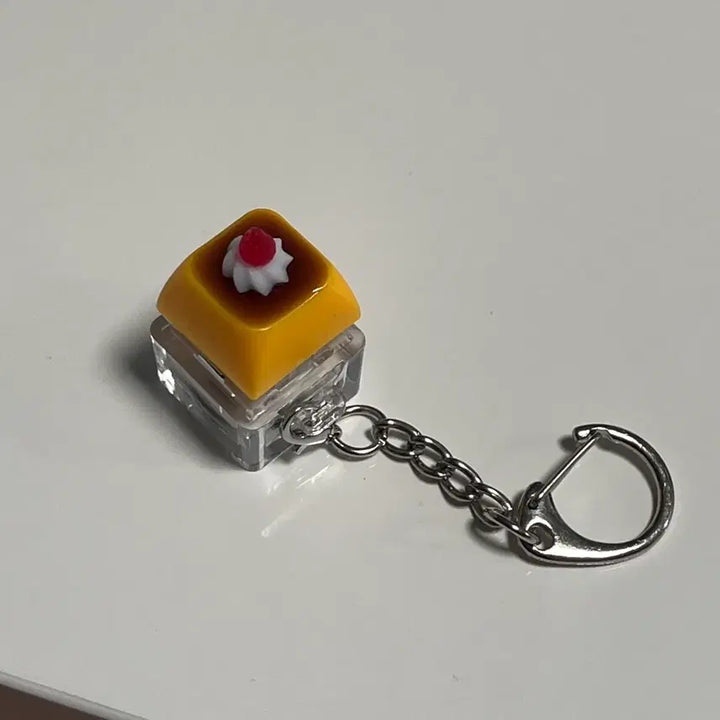[BUNJANG] Pudding Parfait LED Keycap Keyring / 푸딩 파르페 led 키캡 키링(새상품)