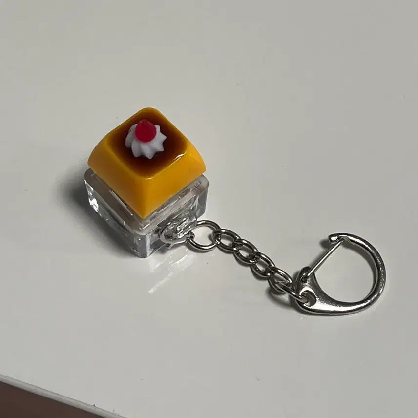 [BUNJANG] Pudding Parfait LED Keycap Keyring / 푸딩 파르페 led 키캡 키링(새상품)