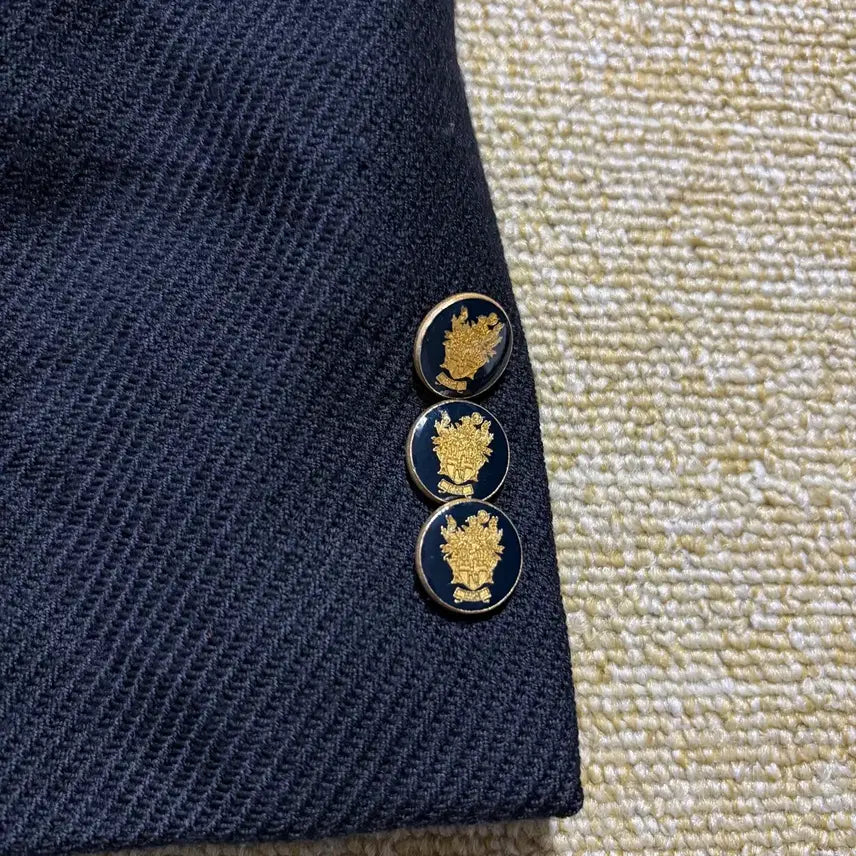 [BUNJANG] DAKS Double Gold Blazer / 닥스 더블 금장 블레이저 블랙(Free)