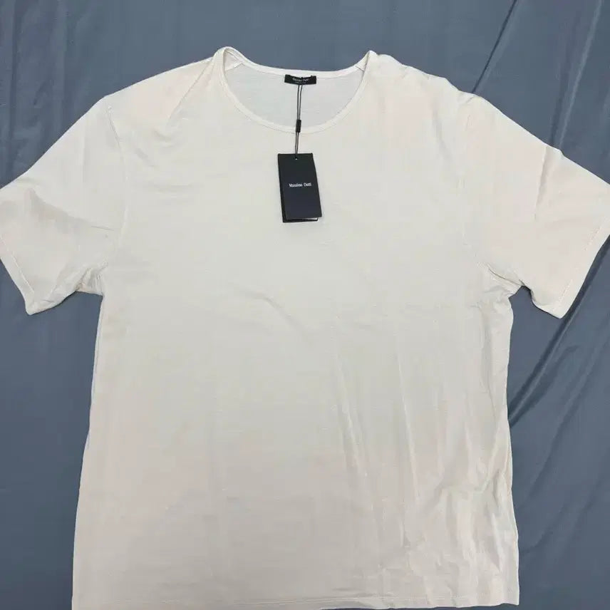 [BUNJANG] Massimo Dutti Ivory Short Sleeve T-Shirt (New) / 마시모두띠 아이보리 반팔 티셔츠 (새상품)