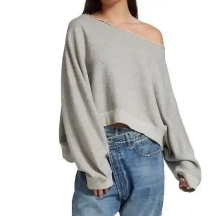 [BUNJANG] R13 Off-Shoulder Sweatshirt XS / R13(알써틴) 오프숄더 스웨트셔츠 XS사이즈