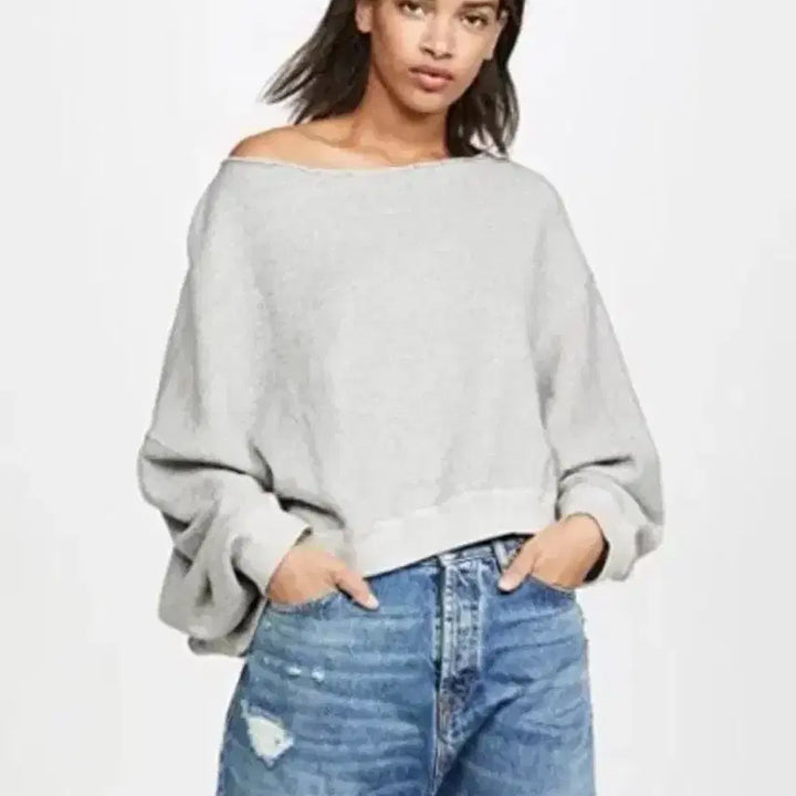 [BUNJANG] R13 Off-Shoulder Sweatshirt XS / R13(알써틴) 오프숄더 스웨트셔츠 XS사이즈