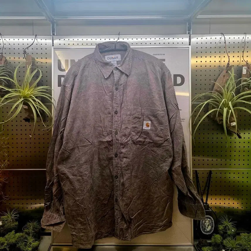 [BUNJANG] Carhartt Brown Corduroy Shirt / [봄셔츠]칼하트 브라운 코듀로이 셔츠