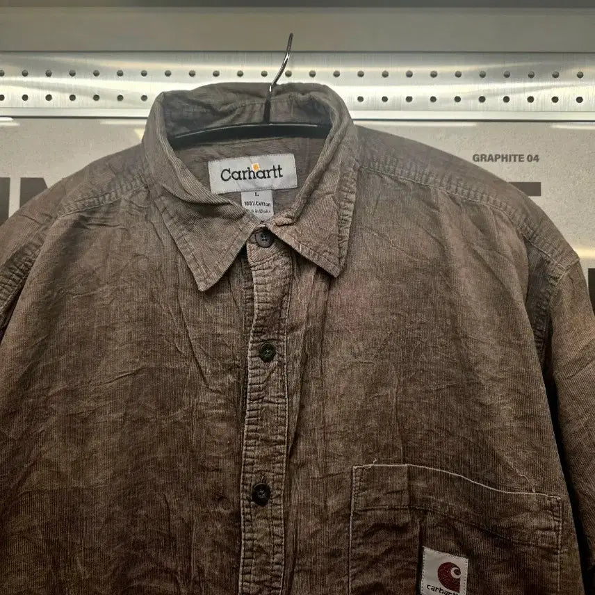 [BUNJANG] Carhartt Brown Corduroy Shirt / [봄셔츠]칼하트 브라운 코듀로이 셔츠