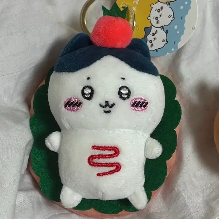 [BUNJANG] Chiikawa Hachiware Bread Sandwich Keyring Plush / 치이카와 먼작귀 하치와레 빵 샌드위치 키링 인형