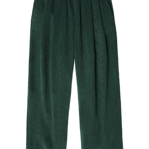 [BUNJANG] People Midwale Corduroy Wide Pants - Deep Green / L / 페플 미드웨일 코듀로이 와이드 팬츠 - 딥그린 / L