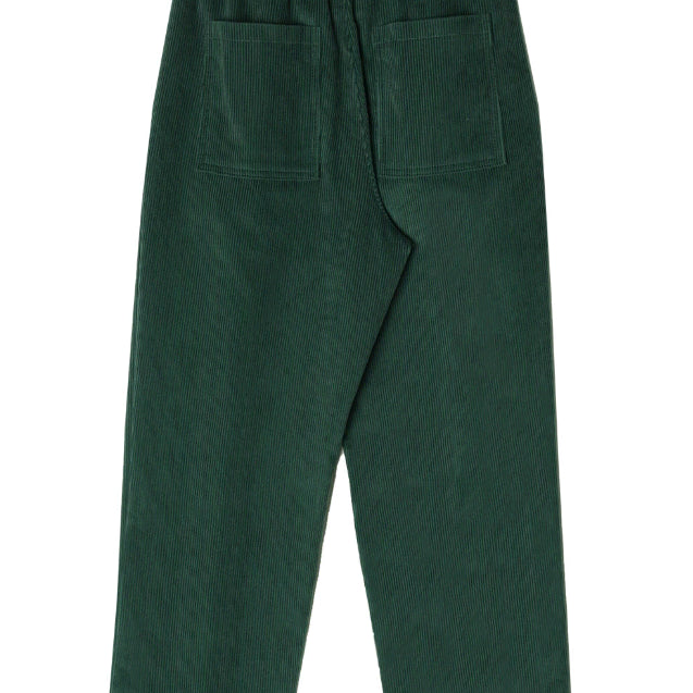 [BUNJANG] People Midwale Corduroy Wide Pants - Deep Green / L / 페플 미드웨일 코듀로이 와이드 팬츠 - 딥그린 / L