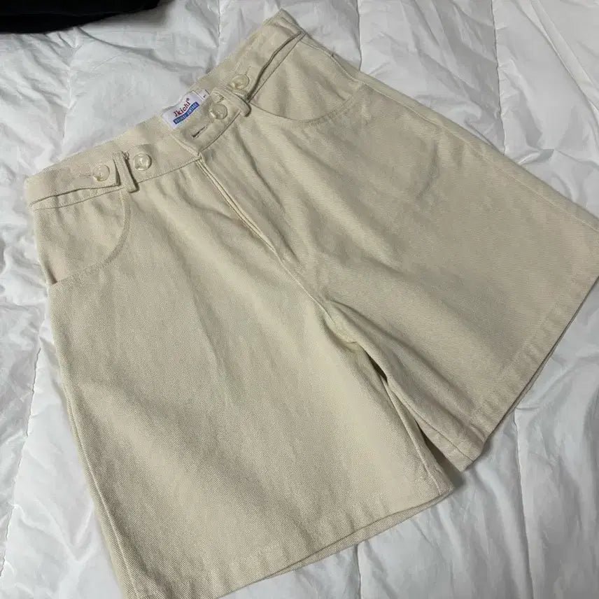[BUNJANG] Jayki_Chi Ivory Pants / 제이키치 반바지 도매텍 아이보리팬츠
