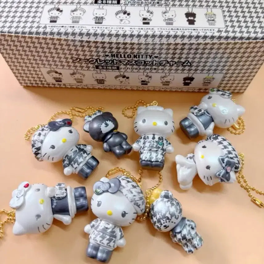 [BUNJANG] Hound Check Kitty Keyring / 하운드 체크 키티 키링