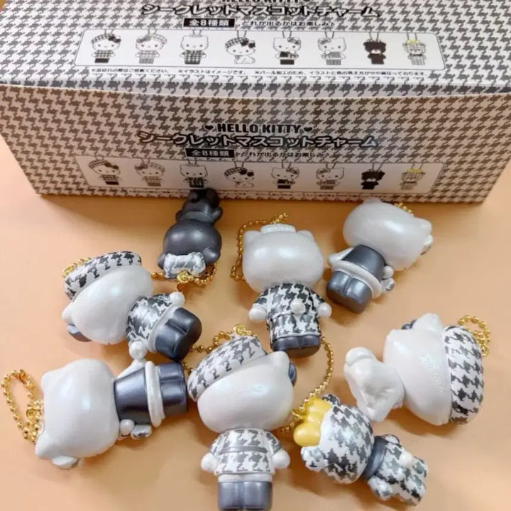 [BUNJANG] Hound Check Kitty Keyring / 하운드 체크 키티 키링