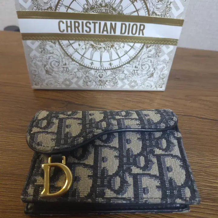 [BUNJANG] Christian Dior Oblique Saddle Card Wallet / [정품]사용감적음 크리스찬 디올 오블리크 반지갑 새들 카드지갑