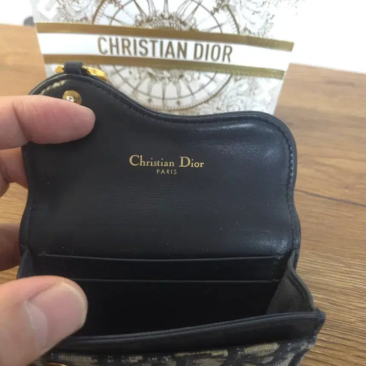 [BUNJANG] Christian Dior Oblique Saddle Card Wallet / [정품]사용감적음 크리스찬 디올 오블리크 반지갑 새들 카드지갑