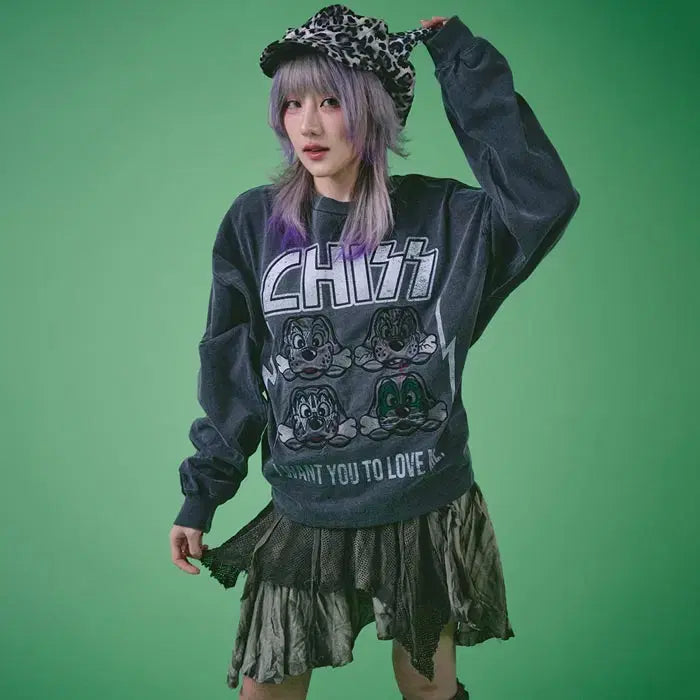 [BUNJANG] Galfy Subculture Long Sleeve / galfy  갈피 서브컬쳐 지뢰계 롱슬리브