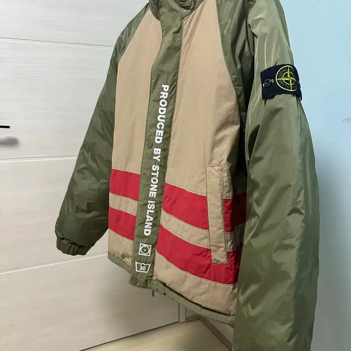[BUNJANG] Supreme Stone Island FW23 Reversible Puffy Jacket Olive L / 스톤아일랜드X슈프림 FW23리버시블 퍼피패딩 올리브L (새상품급)