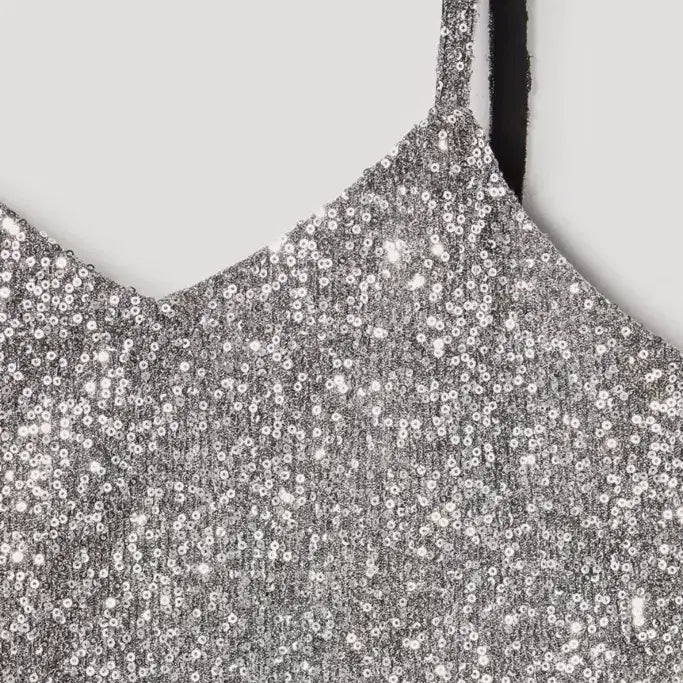 [BUNJANG] SEO Sequin Camisole Top / SEO 에스이오 스팽글 캐미솔 탑 스팽글나시 스팽들 뷔스티에