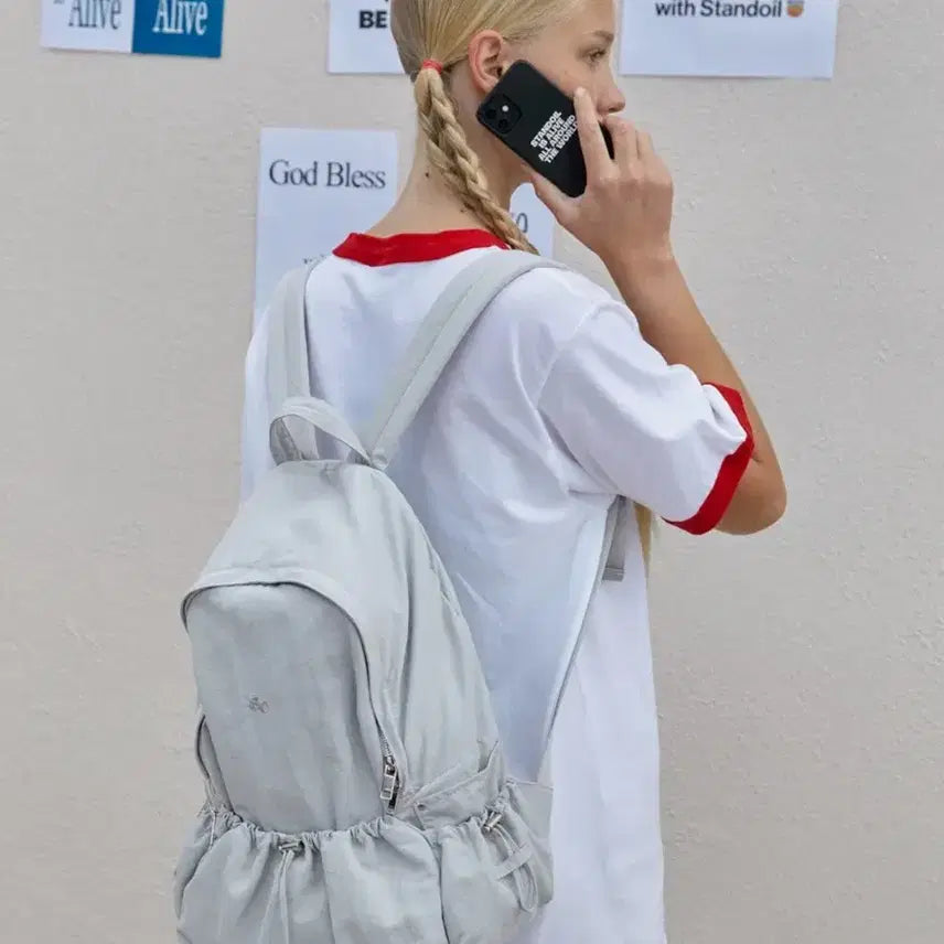 [BUNJANG] Stand Oil Tide Backpack Fog Blue / 스탠드오일 타이드 백팩 포그 블루