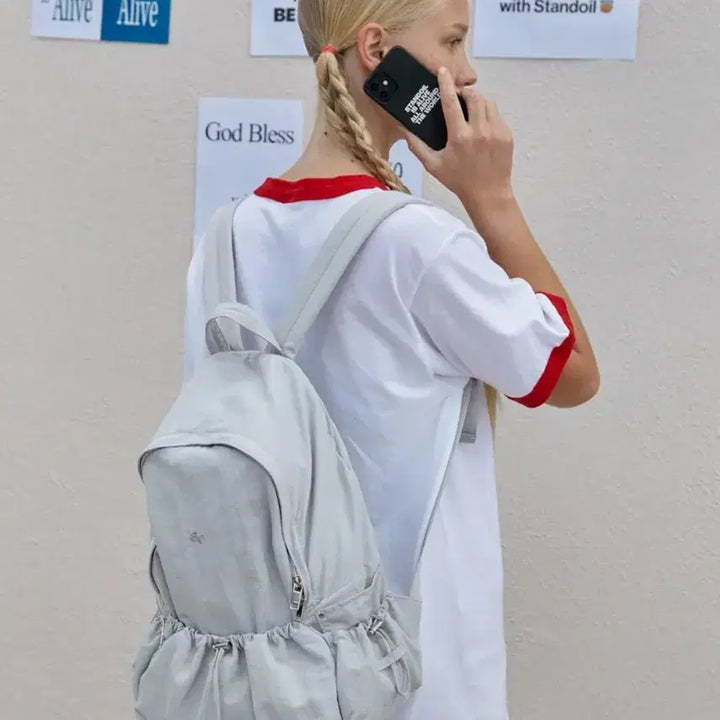 [BUNJANG] Stand Oil Tide Backpack Fog Blue / 스탠드오일 타이드 백팩 포그 블루