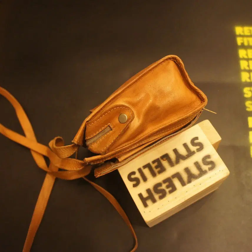 [BUNJANG] 444 Vintage Leather Shoulder Bag Hobo Bag Tote Bag / 444 가죽숄더백 빈티지가죽가방 호보백 에코백 쇼퍼백 레더백 토트백