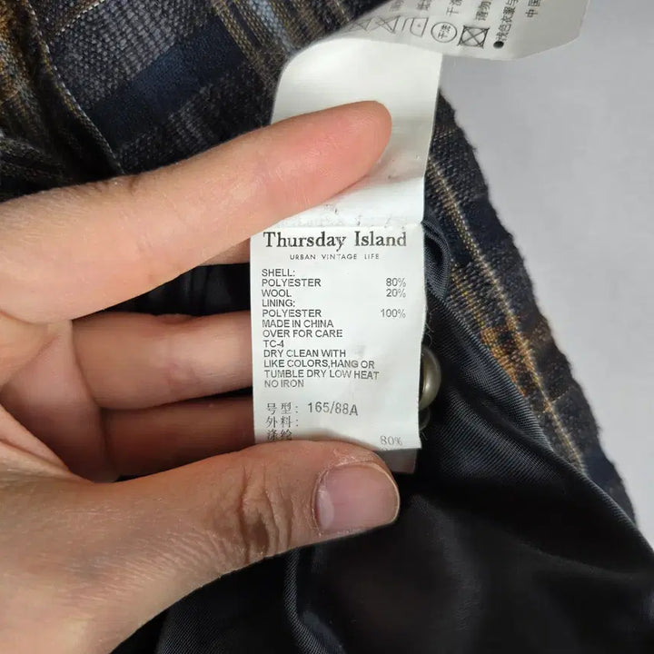 [BUNJANG] Thursday Island S Check Dress / [무료배송]써스데이아일랜드 S 여성 8부소매 체크 원피스