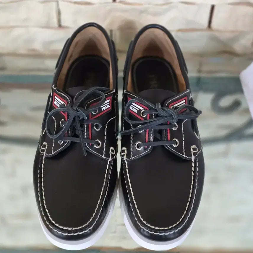 [BUNJANG] Prada Lace-Up Boat Shoes/Loafers / 명품 신발 ㅡ 프라다 레이스업 보트 슈즈, 로퍼