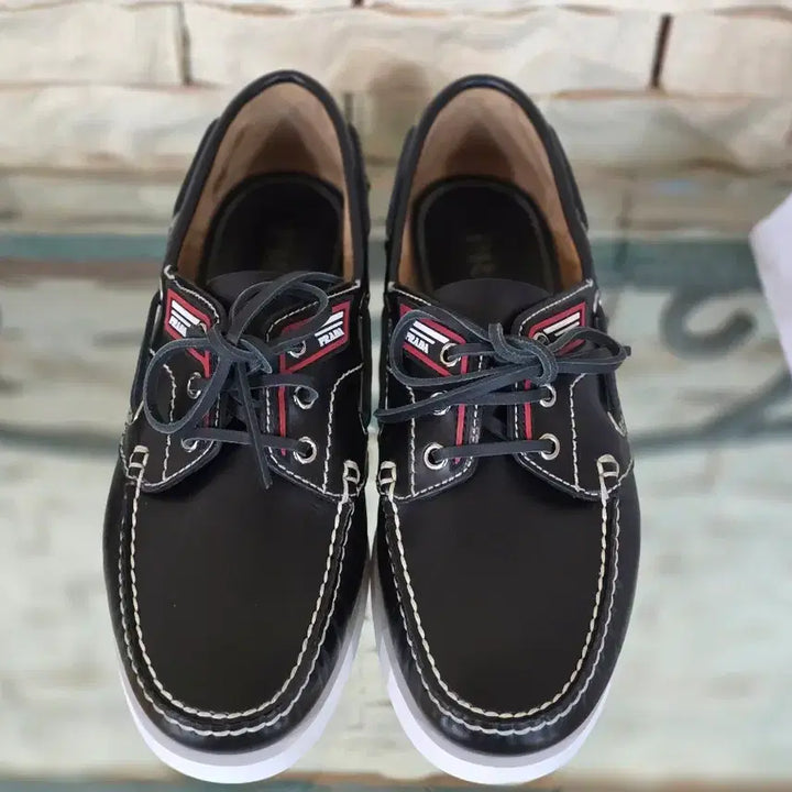 [BUNJANG] Prada Lace-Up Boat Shoes/Loafers / 명품 신발 ㅡ 프라다 레이스업 보트 슈즈, 로퍼