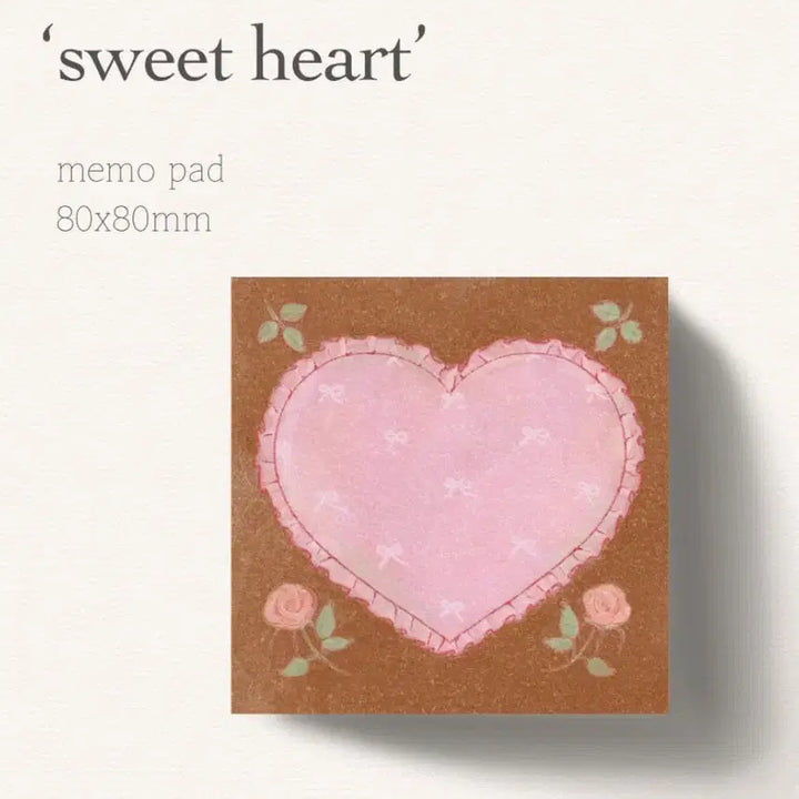 [BUNJANG] NMIXX Lily Sweet Heart Memo Pad Set / 릴리 sweet heart 메모지띵 떡메띵 마테띵
