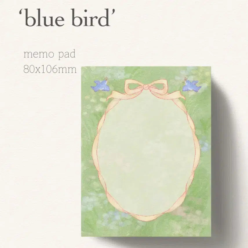 [BUNJANG] NMIXX Lily Blue Bird Memo Pad / 릴리 blue bird 메모지띵 떡메띵 마테띵