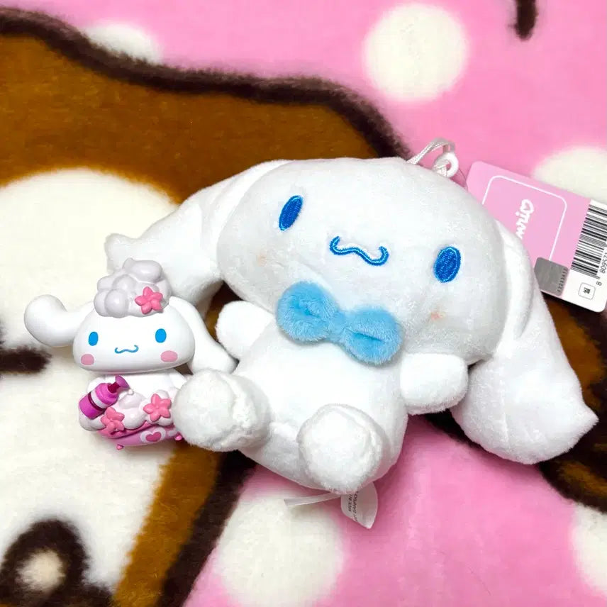 [BUNJANG] Sanrio Cinnamoroll Figure and Keychain Set / 시나모롤 인형 키링 + 피규어 세트