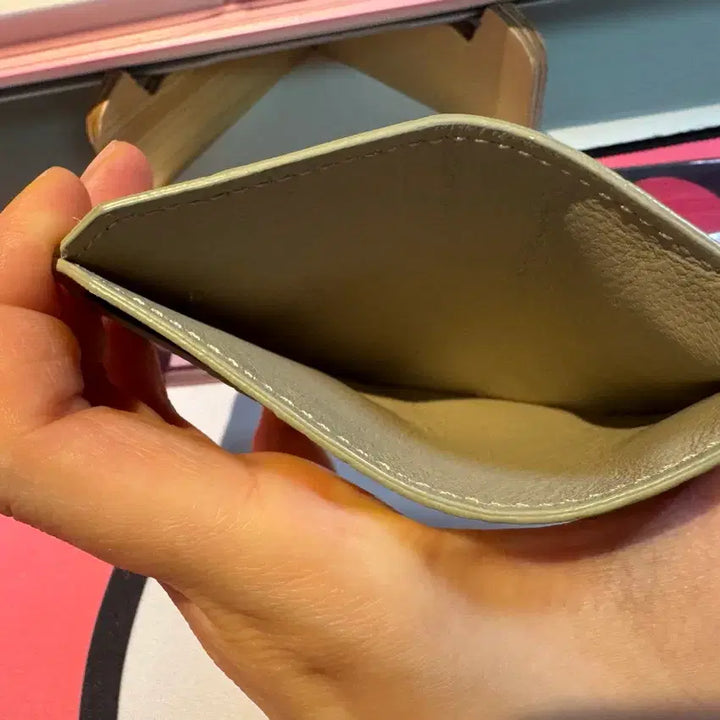 [BUNJANG] Crocodile Pattern Leather Card Holder / 크로커 패턴 가죽 카드지갑 거의 새제품