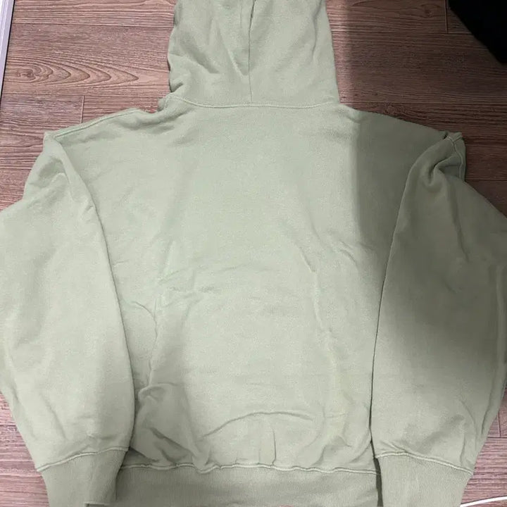 [BUNJANG] Attention Row Cropped Oversized Hoodie / 어텐션로우 크롭 오버 후드티