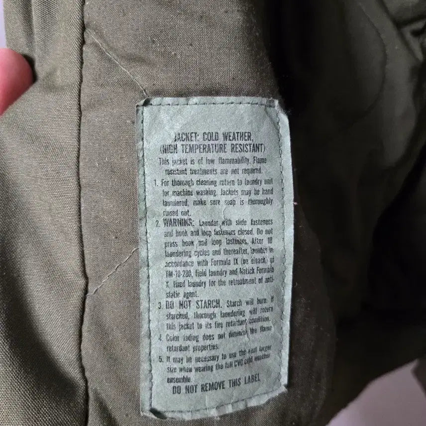 [BUNJANG] Original Tanker Jacket CVC XL Long Winter / 미군 OG 탱커자켓 CVC 동계 XL-L