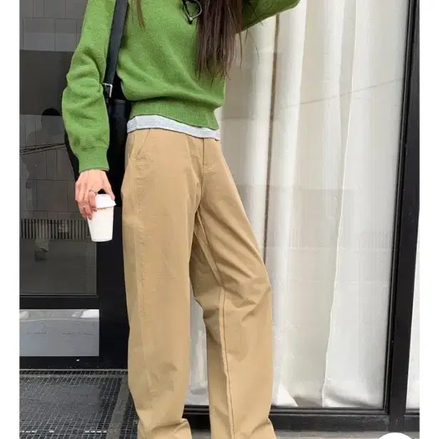 [BUNJANG] Likement Morph Label Cotton Chino Pants (Short/M) / 라이크유 [LIKEMENT] 모프 라벨 코튼 치노 팬츠
