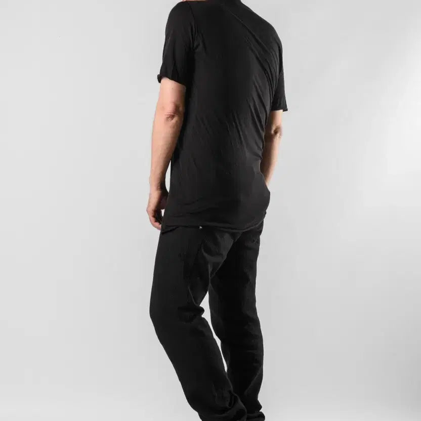 [SOLD OUT] [52] ma+ 엠에이크로스 스퀘어 넥 티셔츠 블랙