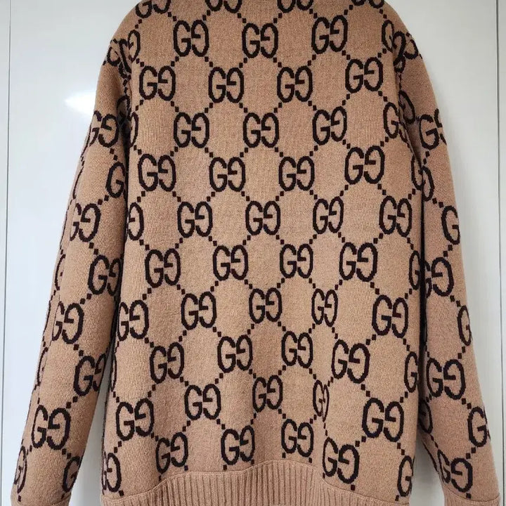 [BUNJANG] Gucci Reversible Brown Knit Cardigan (Size M) / 구찌 리버시블 브라운 니트 가디건 m사이즈 100-105사이즈