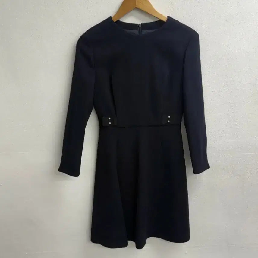 [BUNJANG] Hanseom Mine Black One-Piece Dress / 한섬 마인 블랙 원피스