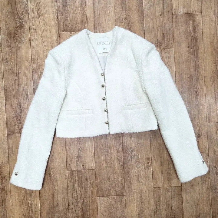 [BUNJANG] RENE J BOBO Tweed Wool Cropped Jacket (55-66) / 르네제이(RENE J) BOBO 부클 크롭 트위드 울자켓 55-66