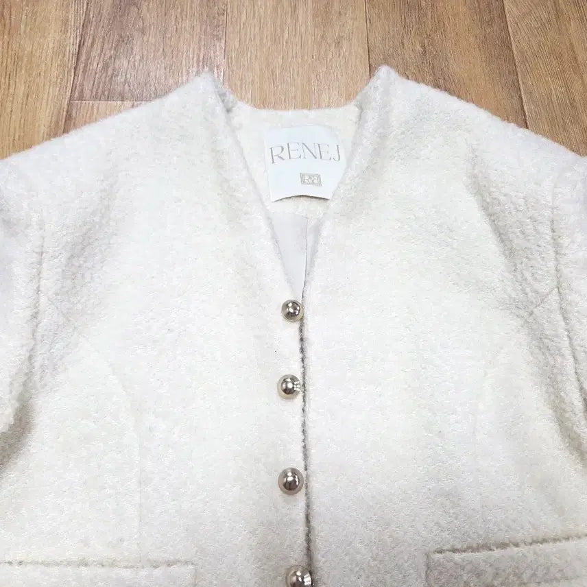 [BUNJANG] RENE J BOBO Tweed Wool Cropped Jacket (55-66) / 르네제이(RENE J) BOBO 부클 크롭 트위드 울자켓 55-66