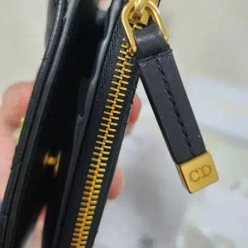 [BUNJANG] Dior Lady Dior Black Card Wallet / 디올 레이디 디올 블랙 카드지갑
