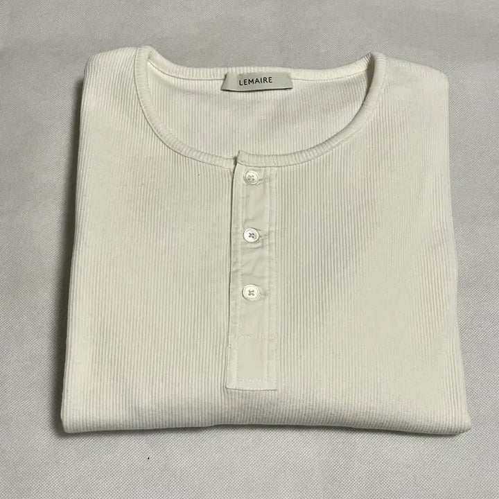 [BUNJANG] Lemaire RIB Henley Top - Milk / (새상품)[L] 르메르 26ss RIB HENLEY 헨리 탑/밀크