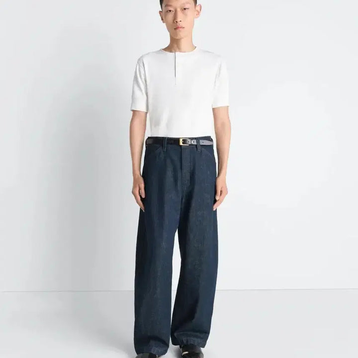 [BUNJANG] Lemaire RIB Henley Top - Milk / (새상품)[L] 르메르 26ss RIB HENLEY 헨리 탑/밀크
