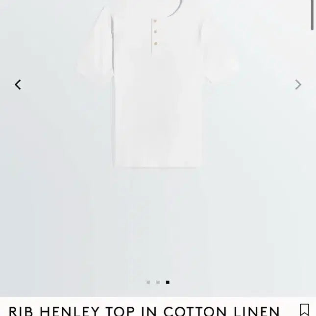 [BUNJANG] Lemaire RIB Henley Top - Milk / (새상품)[L] 르메르 26ss RIB HENLEY 헨리 탑/밀크