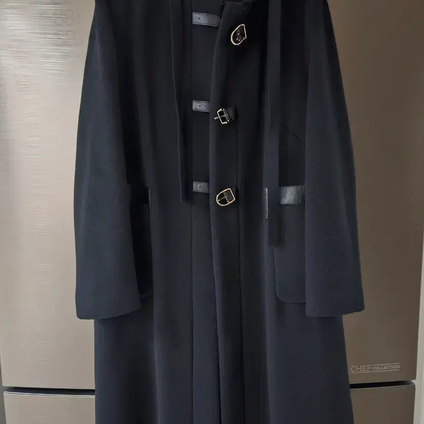 [BUNJANG] Dark Navy Hooded Wool Coat (Size 55) / 여성 다크네이비 후드 울코트(55싸이즈)