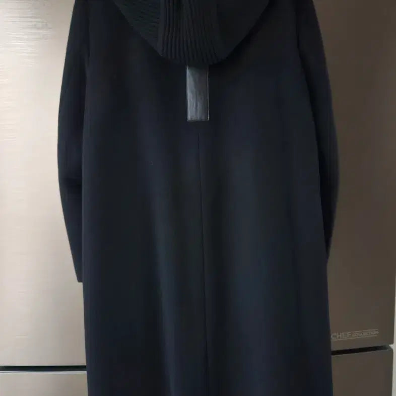 [BUNJANG] Dark Navy Hooded Wool Coat (Size 55) / 여성 다크네이비 후드 울코트(55싸이즈)