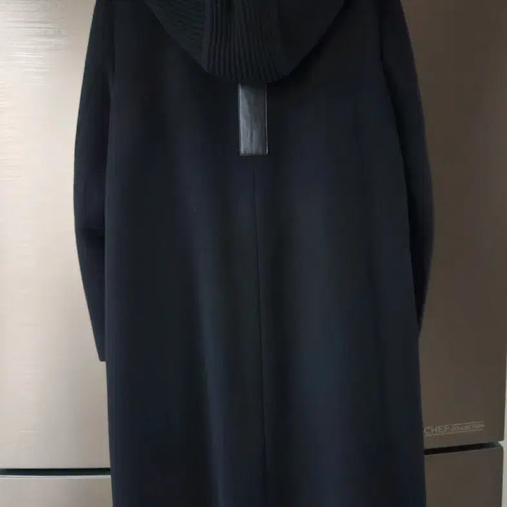 [BUNJANG] Dark Navy Hooded Wool Coat (Size 55) / 여성 다크네이비 후드 울코트(55싸이즈)